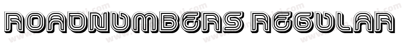 RoadNumbers Regular字体转换
